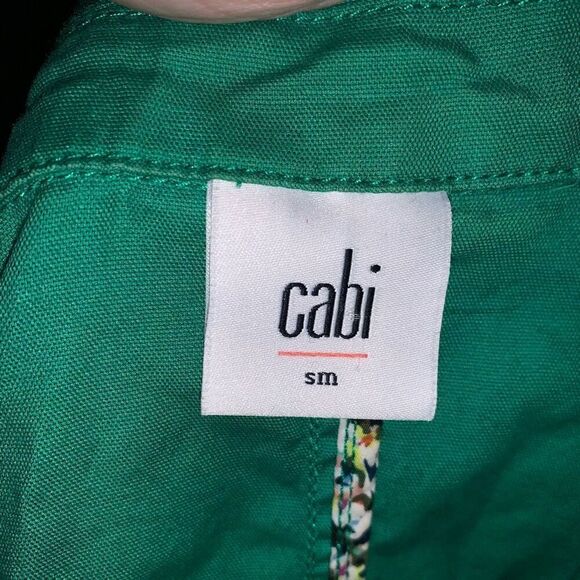 CAbi Kelly green lightweight S one button jacket - Picture 4 of 4